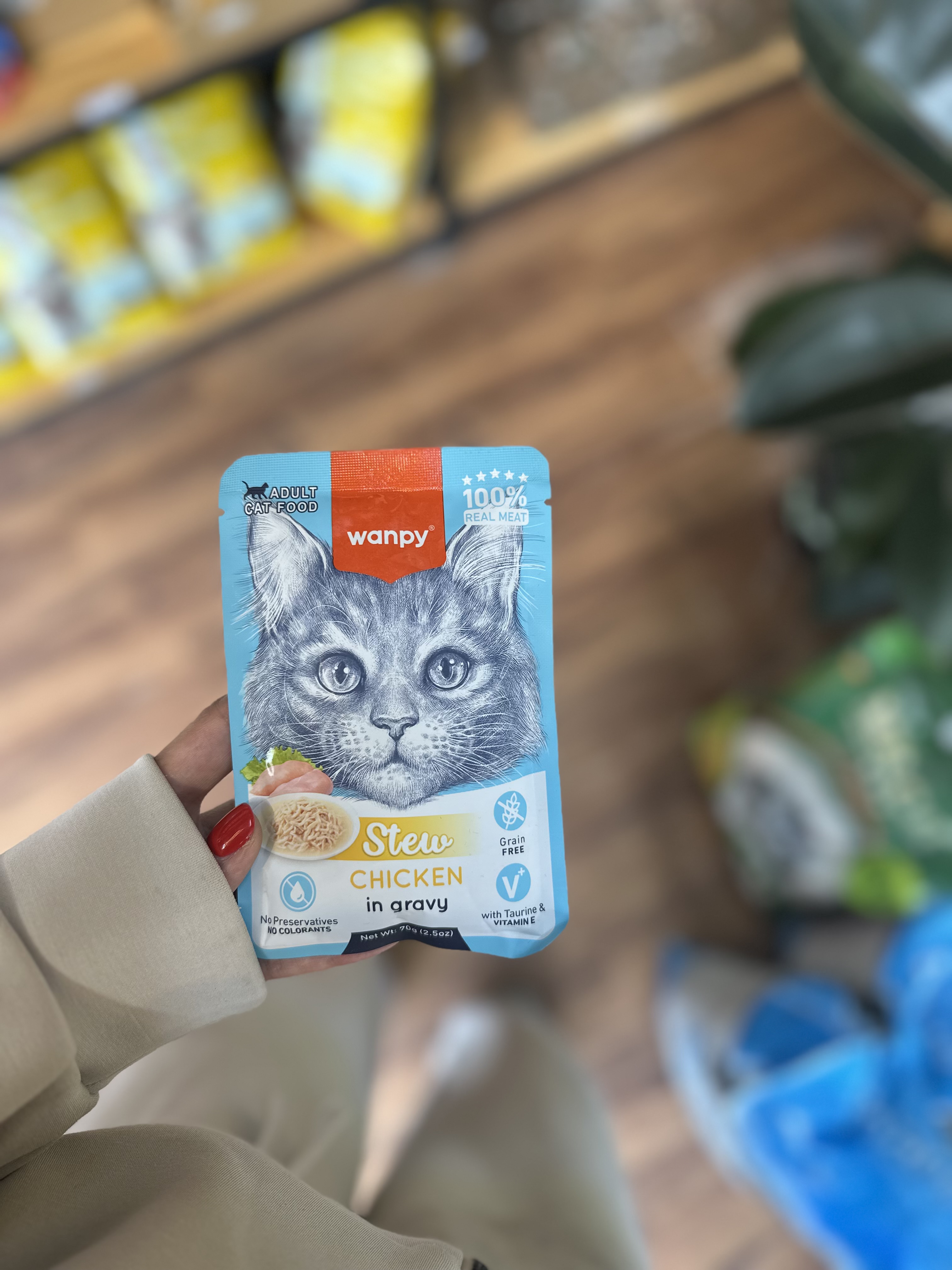 پوچ گربه طعم مرغ ونپی
