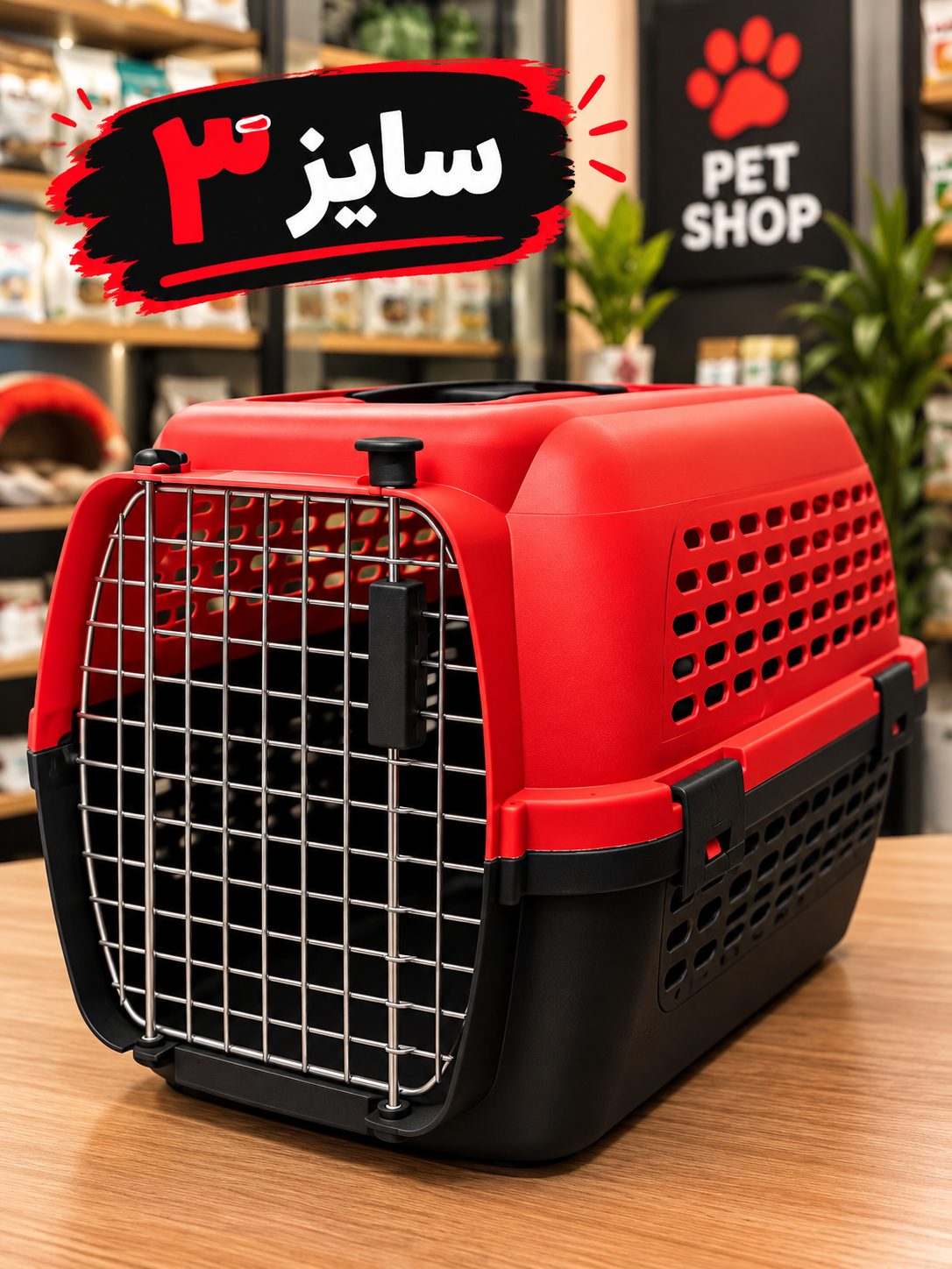 باکس حمل گربه سایز ۳
