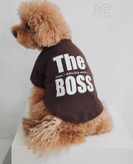 تیشرت پاییزه سگ و گربه مدل the boss
